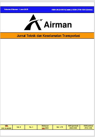 					View Vol. 8 No. 2 (2025): Airman: Jurnal Teknik dan Keselamatan Transportasi
				